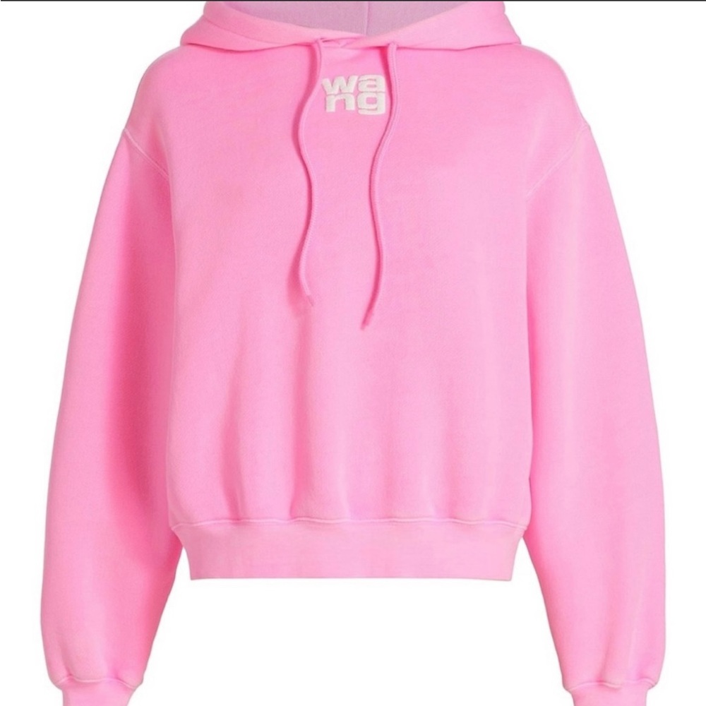Alexander Wang.T pink glow terry hoodie